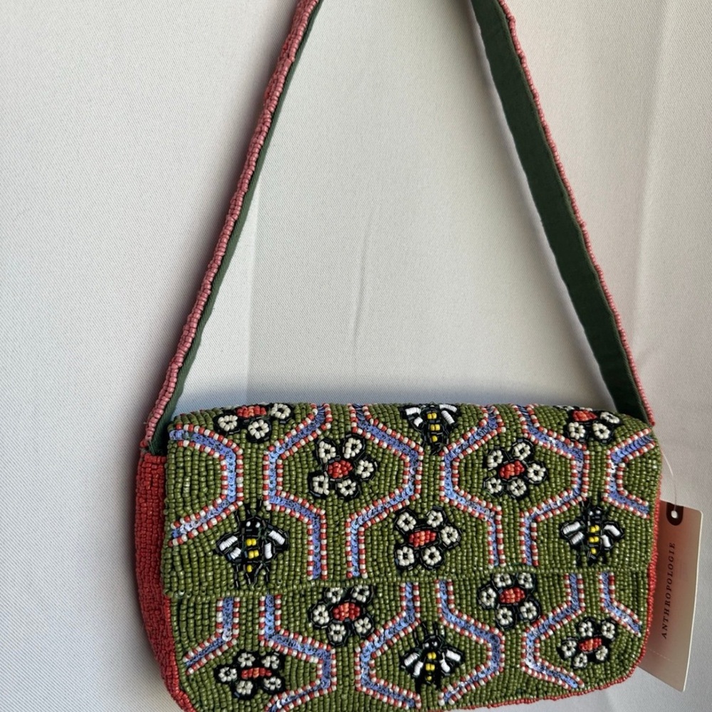 Anthropologie Beaded Bag NWT